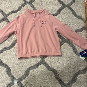 Pink Quarter-Zip Pullover